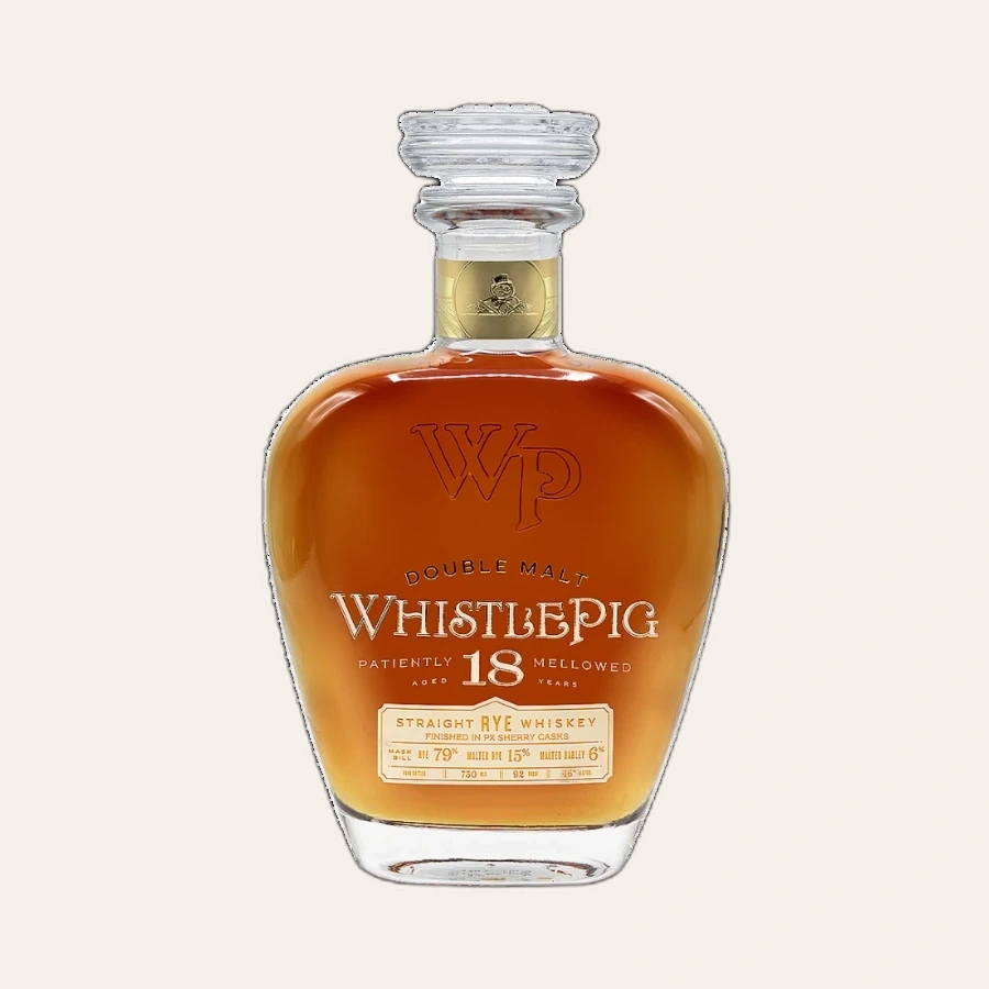 Rượu Whiskey WhistlePig 18 Year Old Double Malt Rye