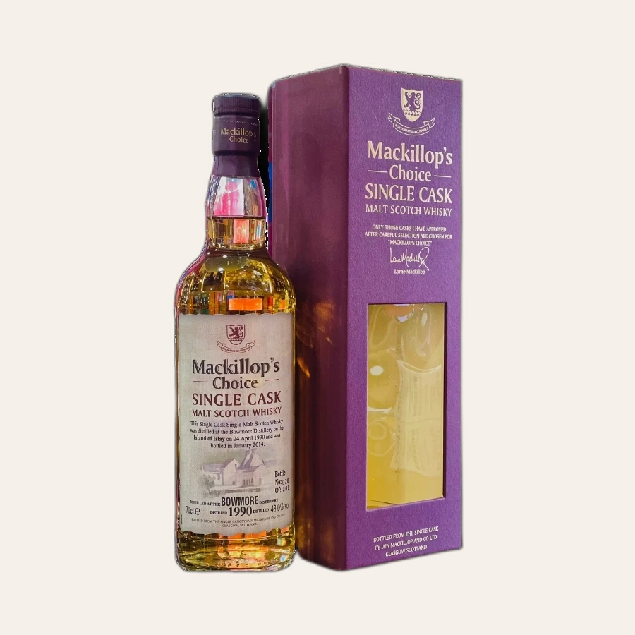 Rượu Whisky Bowmore 23 Year Old Single Cask Mackillop's Choice 1990