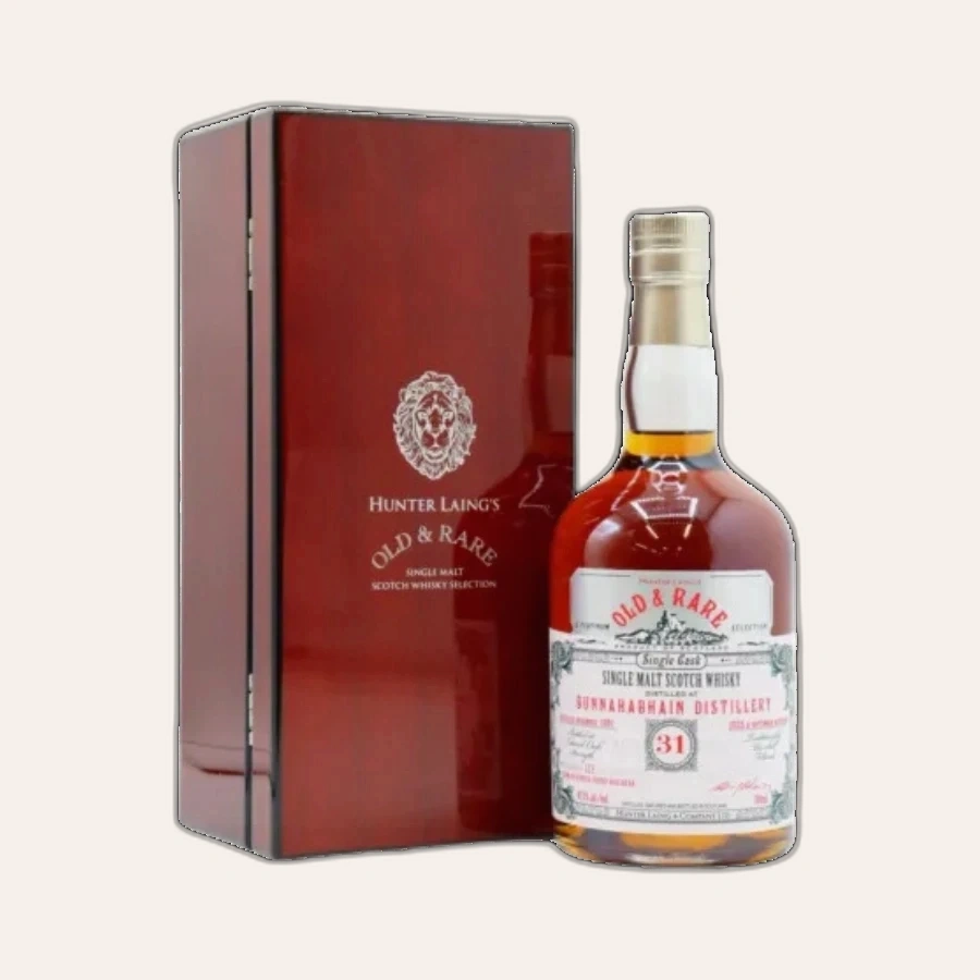 Rượu Whisky Old And Rare Bunnahabhain 31 Year Old Hunter Laing 1991