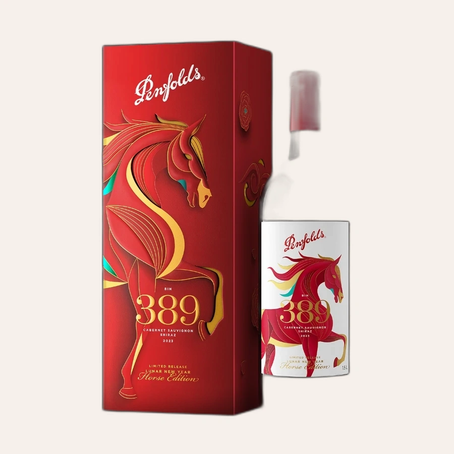 Rượu Vang Đỏ Úc Penfolds Bin 389 1.5L Hộp Quà Tết 2026