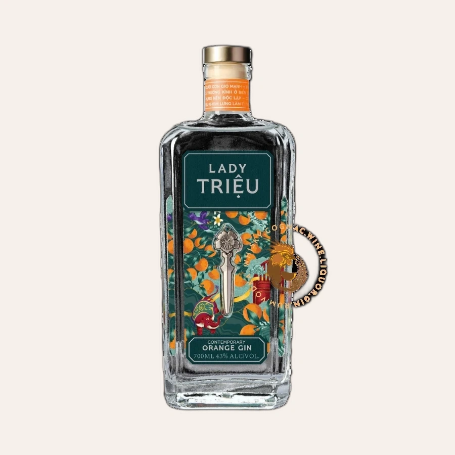 Rượu Gin Việt Nam Lady Triệu Contemporary Orange Gin