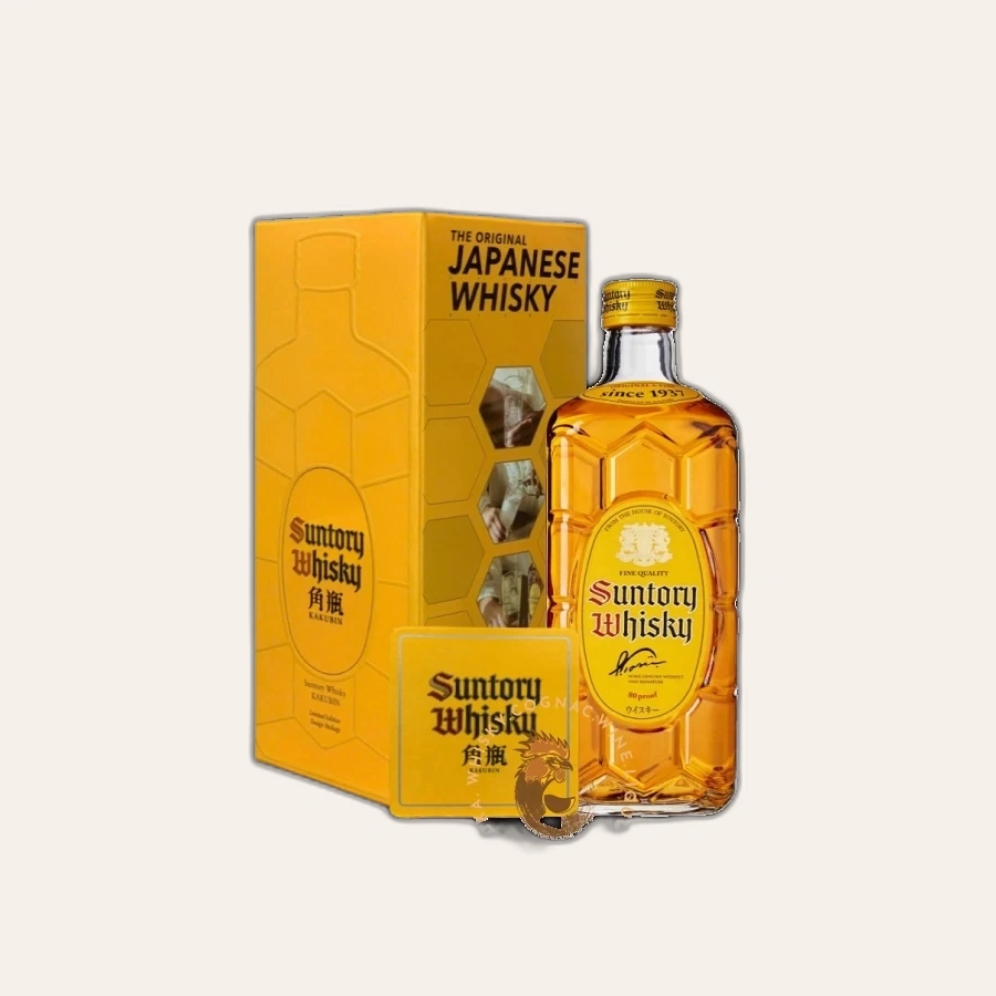 Rượu Whisky Nhật Suntory Kakubin Hộp Quà Tết 2025