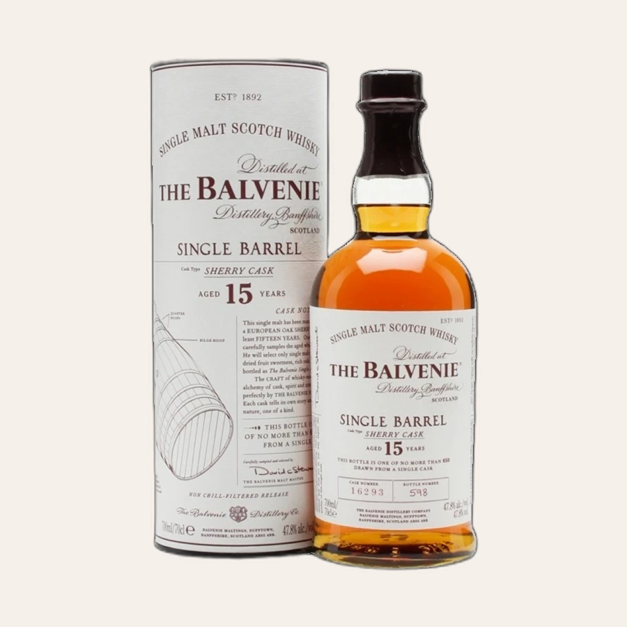 Rượu Whisky Balvenie 15 Year Old Single Barrel Sherry Cask