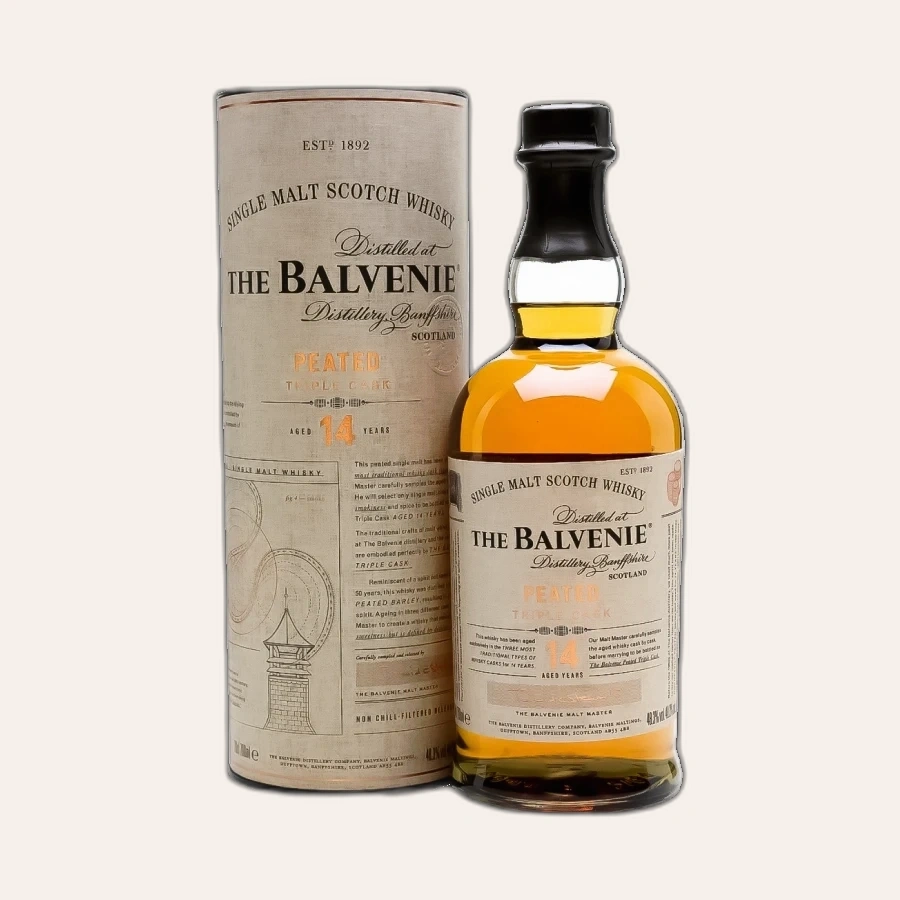 Rượu Whisky Balvenie 14 Year Old Peated Triple Cask