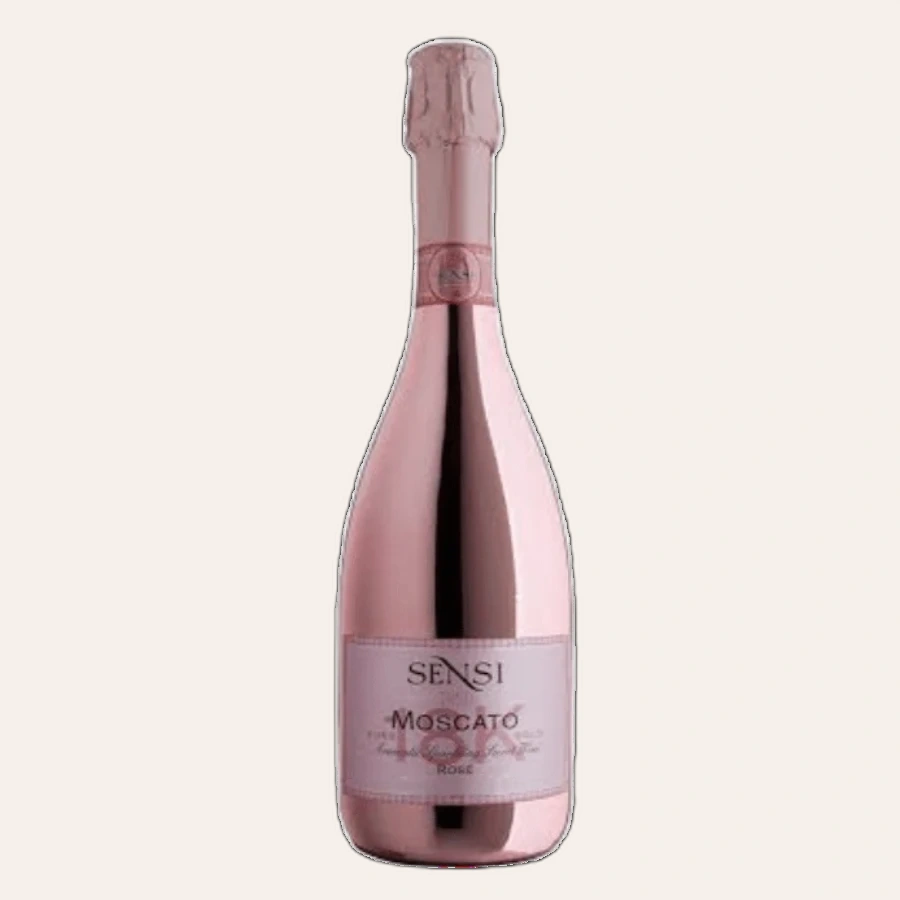 Rượu Sparkling Ý Sensi 18K Moscato Rose