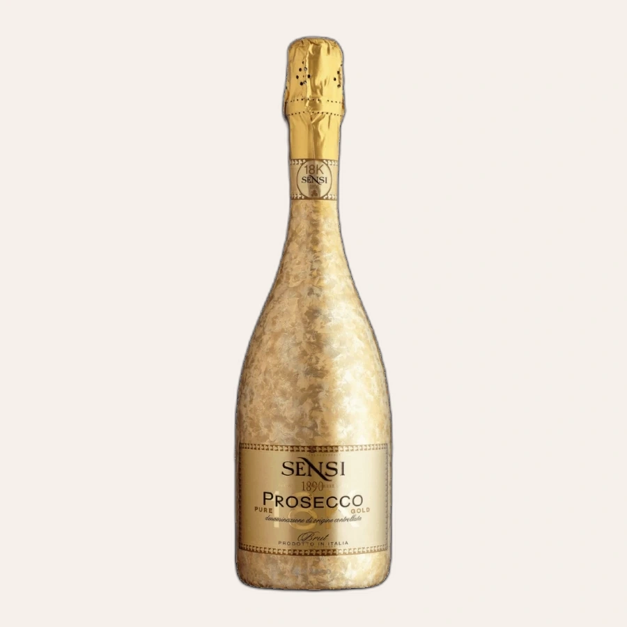Rượu Sparkling Ý Sensi 18K Prosecco White Sparkling Wine