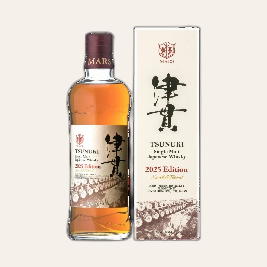 Rượu Whisky Nhật Mars Tsunuki Single Malt 2025 Edition