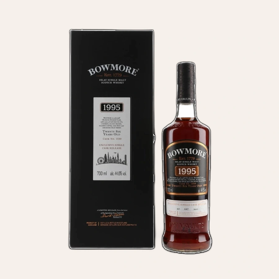 Rượu Whisky Bowmore 26 Year Old 1995 Exclusive Single Cask Release