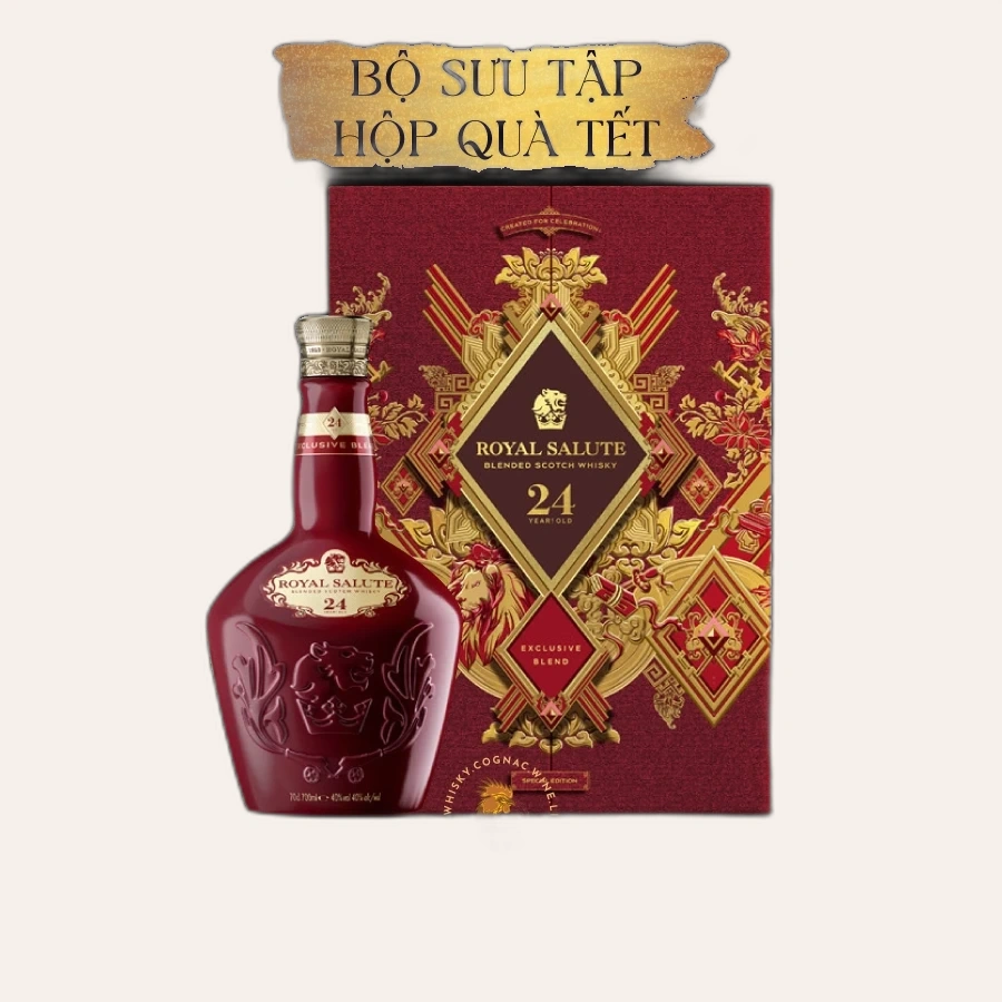 Rượu Whisky Royal Salute 24 Year Old - Phiên Bản Hộp Quà Tết 2025