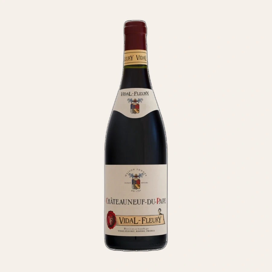 Rượu Vang Đỏ Pháp Vidal Fleury Chateauneuf Du Pape 2015