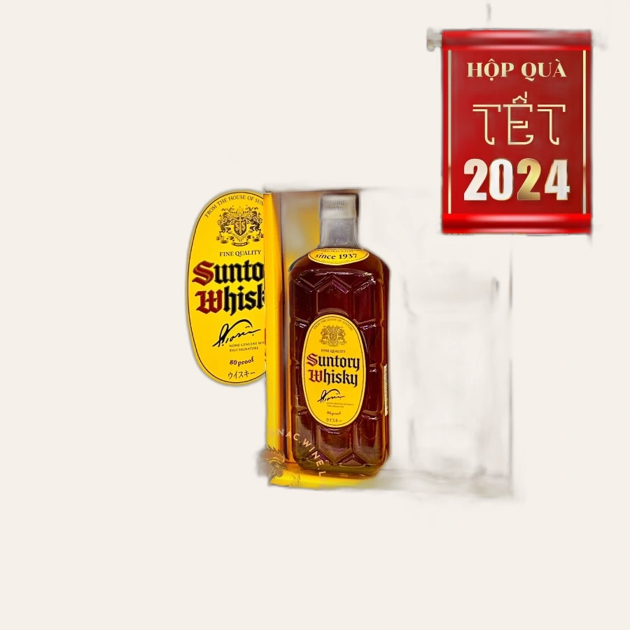 Rượu Whisky Nhật Suntory Kakubin Hộp Quà Tết 2024