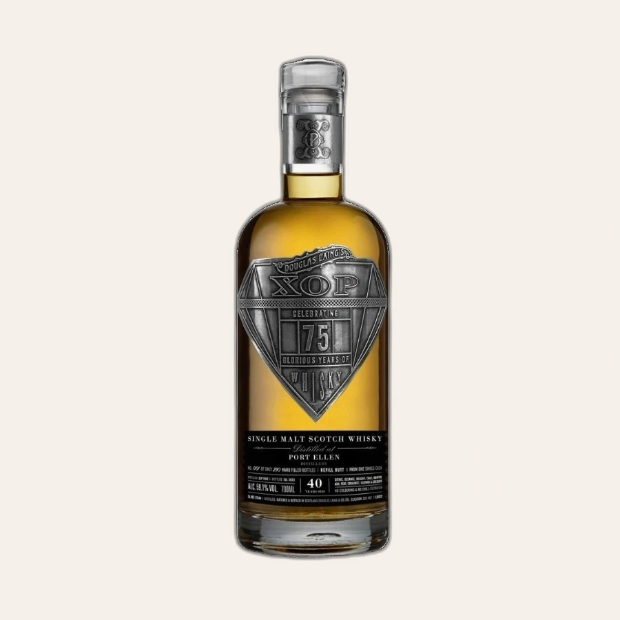 Rượu Whisky XOP Port Ellen 40 Year Old Diamond Collection Douglas Laing