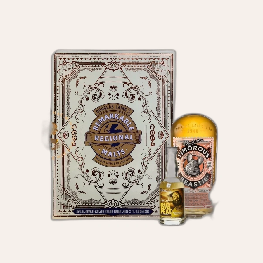 Rượu Whisky Timorous Beastie 18 Year Old Limited Edition Phiên Bản Hộp Quà Tết Kèm Chai Mini Random