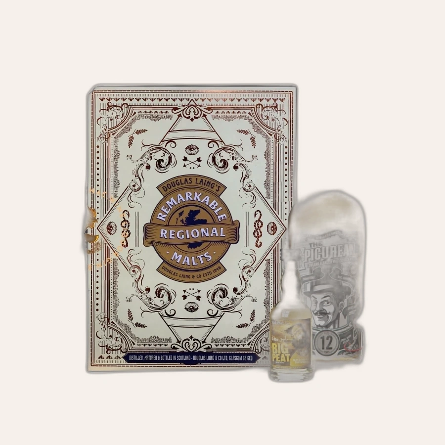 Rượu Whisky The Epicurean 12 Year Old Blended Malt Scotch Whisky Phiên Bản Hộp Quà Tết Kèm Chai Mini Random