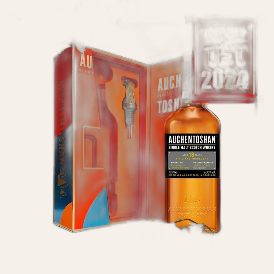Rượu Whisky Auchentoshan 18 Year Old Phiên Bản Hộp Quà Tết 2024
