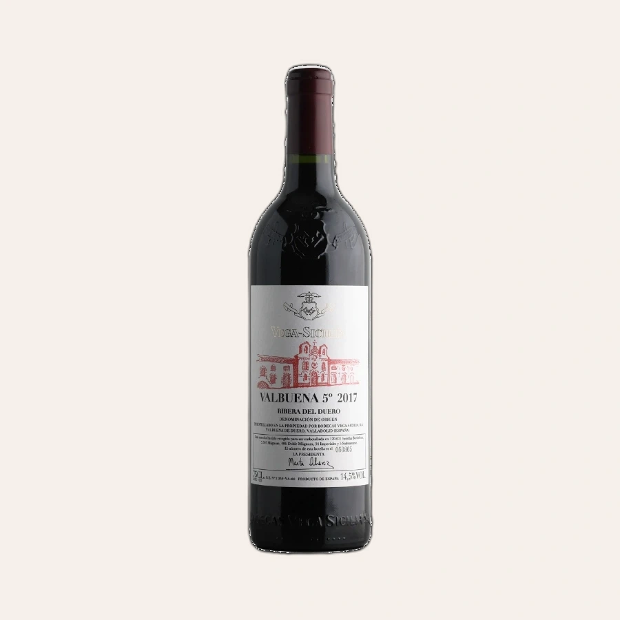 Rượu Vang Đỏ Tây Ban Nha Vega Sicilia Tinto Valbuena 5° Ribera del Duero 2018