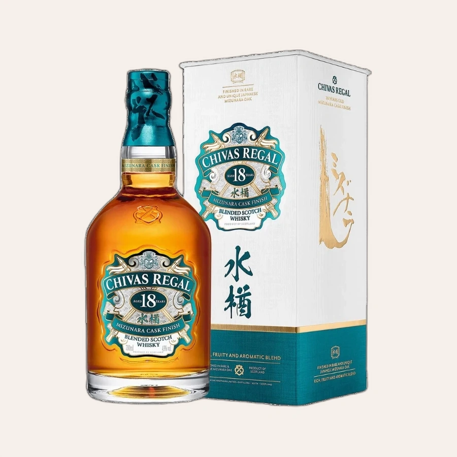 Rượu Whisky Chivas 18 Year Old Mizunara Cask Finish